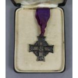 A Canadian Memorial Cross, George V, to: Major S.G.H. Steel, M.C.; with ribbon.
