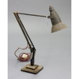 A vintage anglepoise desk lamp by Herbert Terry & Son of Redditch.