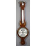 A 19th century banjo barometer with 8” silvered dial engraved “C. Vanetti & Co., 29 High St.,