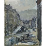 PETER BROWN, N.E.A.C. (b. 1967). A view of Lansdown Road, Bath. Signed & dated ’12 lower right;