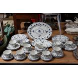 A Royal Doulton “Yorktown” sixty-piece part dinner & tea service.