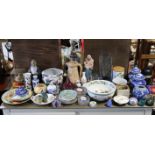 Various items of decorative china, pottery, glassware, etc. (part w.a.f.).
