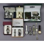 A gent’s ‘Coinwatch’ (cased); & eleven various other gent’s & ladies’ wristwatches.