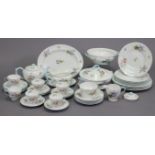 A Shelley bone china “Wild Flowers” thirty-nine piece part dinner & tea service.