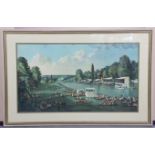 After CHARLES CUNDALL: A coloured print of Henley Regatta, 15¾” x 28”; & a photographic print of a