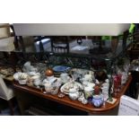 Various items of decorative china, glassware, etc