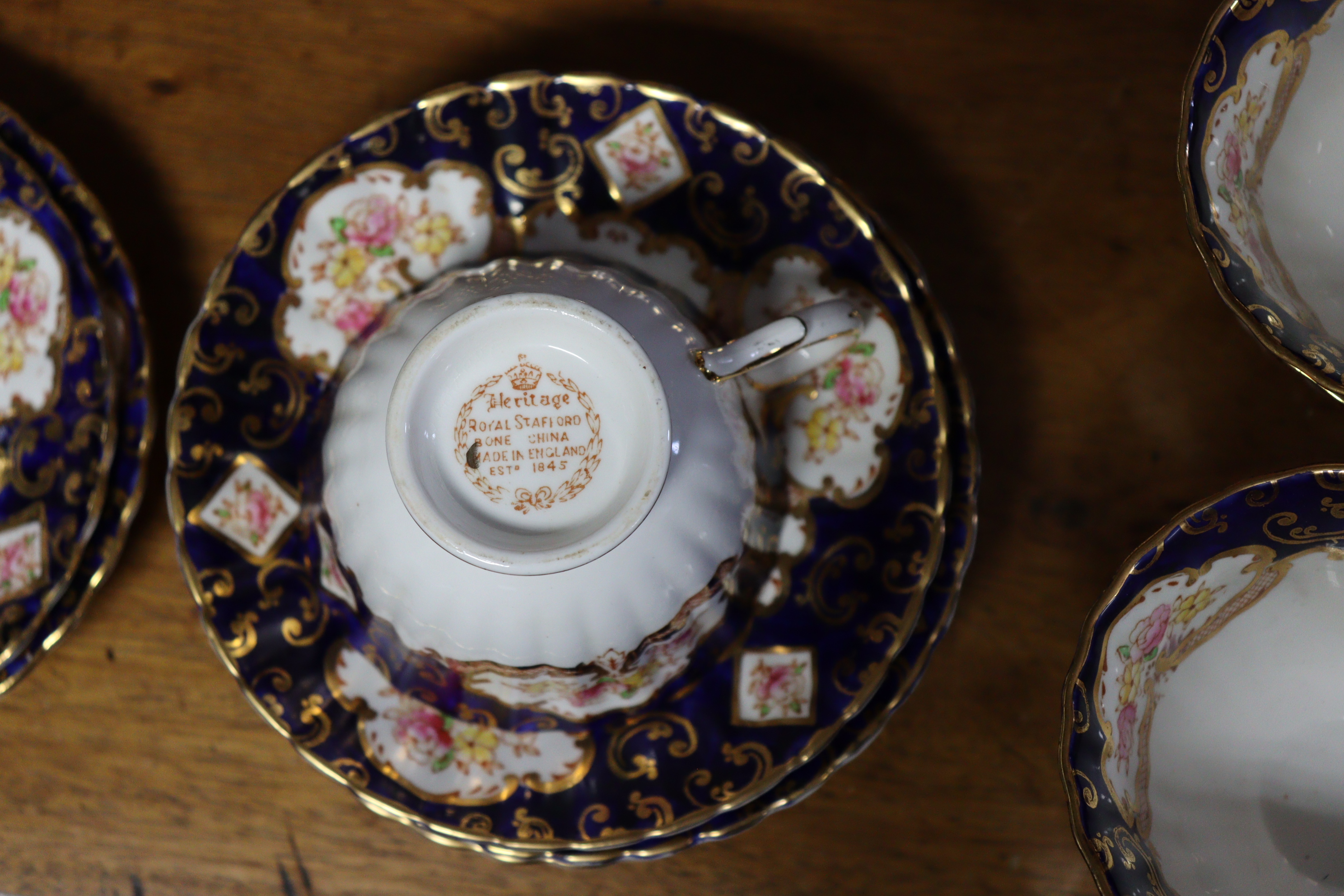 A Royal Stafford bone china “Heritage” fifty-six piece part dinner & tea service; a Japanese - Image 6 of 6