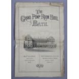 An early 20th century volume “The Grand Pump Room Hotel, Bath”, dated 1902.