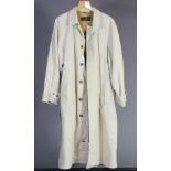 A Hemingway cream Gore-tex fabric three-quarter length gent’s raincoat (size M).