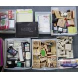 A large quantity of assorted card-making tools & accessories.
