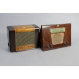 An Ekco valve radio (model A110); & a Murphy valve radio, each in a wooden case.