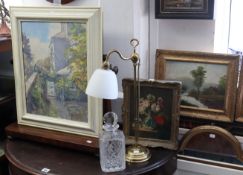 A pair of small Victorian oil paintings on canvas, 8¼” x 11¼”; various other decorative pictures &