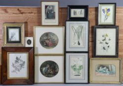 Various decorative paintings, prints, & picture frames.