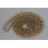A gilt-metal lorgnette guard of small faceted links; 25” long (doubled).