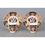 A pair of early 19th century Spode porcelain Imari teacup & saucers (pattern 140); three similar