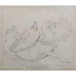 After JOHN FLAXMAN (1755-1826). Prometheus Visited by Oceanus (From Prometheus Bound), etching,