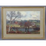 WALTER GOLDSMITH (1857-1943). “The Mill Pond, Cam.., with Bridge House & the Shank”, signed &