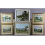 Sixteen various decorative paintings & prints, all framed.