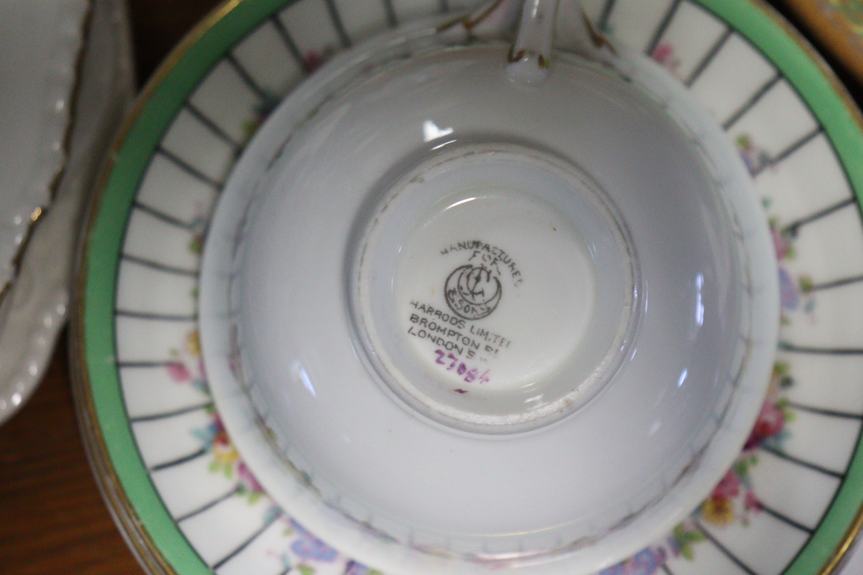 A Royal Crown Derby “Derby Posies” coffee pot; a Coalport pastille burner “The Parasol House”; two - Image 7 of 7