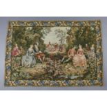 A 20th century tapestry in the Flemish style, 64" x 44".