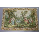 A 20th century tapestry in the Flemish style, 81" x 52".