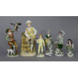 A Royal Worcester fine bone china figure “The Parakeet” (No. 3087); together with five other