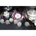 Various items of decorative china, pottery, & glassware, part w.a.f.