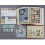 A Rapkin “Movaleaf” album & contents of World stamps.