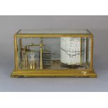 A French brass barograph by Richard Freres of Paris (no. 138082), 10¾” wide.