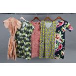 Fourteen various vintage dresses; & various other items of vintage clothing.