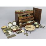 Various matchmaker’s tools & accessories, contained in an oak chest & loose.