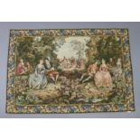 Another smaller 20th century French tapestry in the Flemish style, 64” x 43”.