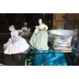 Two Royal Doulton bone china figures “Daydreams” (HN 1731); & “Fair Lady” (HN 2193); together with