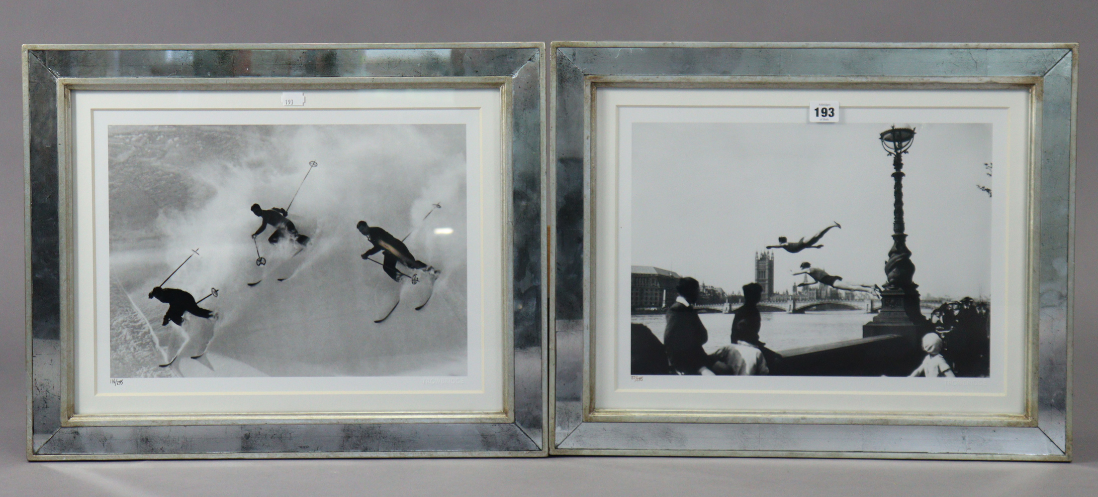 Two Trowbridge Archive collection Limited Edition photographic prints titled “London Divers” & “