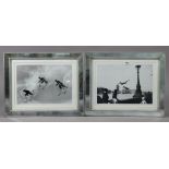 Two Trowbridge Archive collection Limited Edition photographic prints titled “London Divers” & “