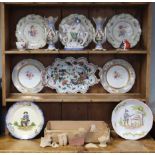 Various items of decorative china & pottery, part w.a.f.