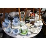 Various items of decorative china & pottery, part w.a.f