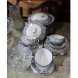 Various items of decorative china, pottery, & glassware, part w.a.f.