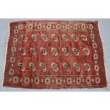 A Bokhara runner, 167" x 36", two Bokhara rugs: 66" x 48" & 74" x 43"; & a smaller runner, 95" x 31"