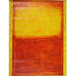 ROBERT DRIESSEN (Contemporary), in the style of Marc Rothko. Block colour abstract study.