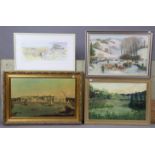Approximately fifty various decorative paintings & prints.