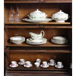 A Wedgwood bone china “Santa Clara” twenty-nine piece part dinner service; an Adderley china