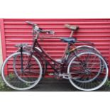 A Raleigh "Cameo" three-speed ladies bicycle & a Royal Enfield three-speed gent's bicycle.