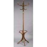 A bentwood hat & coat stand, 77” high.
