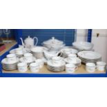 A Limoges porcelain "Harvest K R" seventy piece extensive part dinner & coffee service.