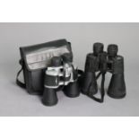 A pair of Praktica “Pentagon” 10 x 50 x 50 zoom binoculars with case; & a pair of TCM 30 x 60mm