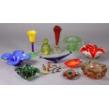 *AMMENDED DESCRIPTION* A collection of 19 Murano & other glass bowls, ornaments, etc. *Please Note