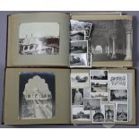 Approximately sixty early 20th century black & white photographs – Indian subjects, views of the Taj