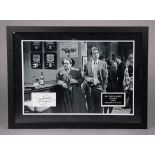 An Impulse Decisions black & white print depicting a scene from Only Fools & Horses, autographed