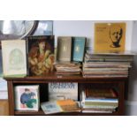 Various assorted books & records, including two volumes "Georgian Poetry, Girls Public Day School Tr